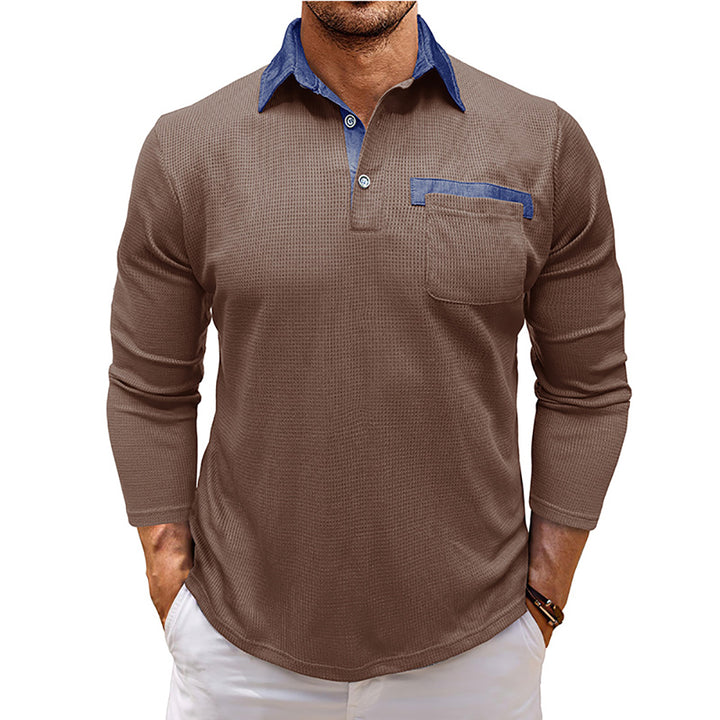 Men Polo Collar T-shirt