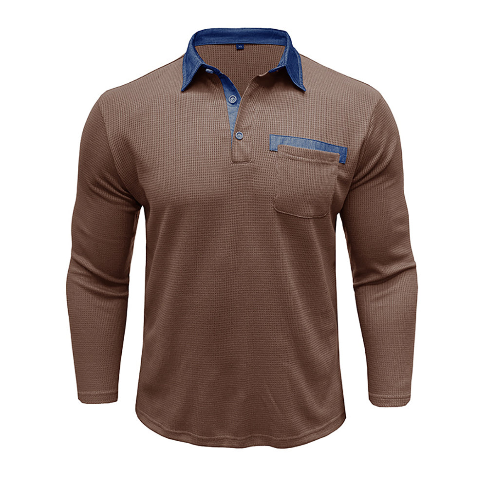 Men Polo Collar T-shirt
