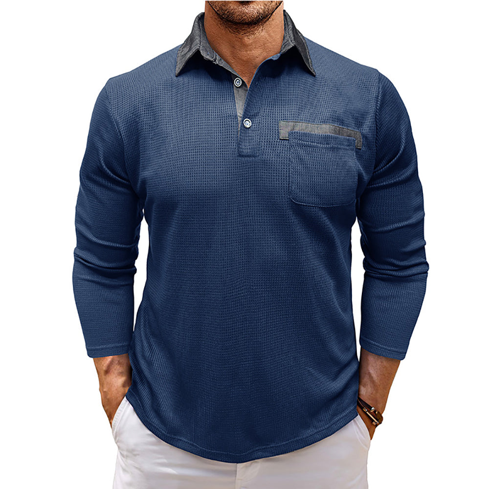 Men Polo Collar T-shirt