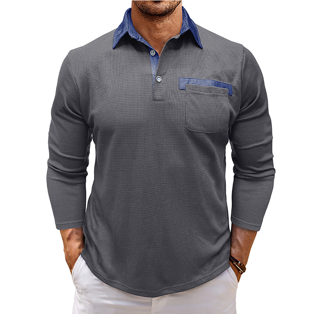 Men Polo Collar T-shirt