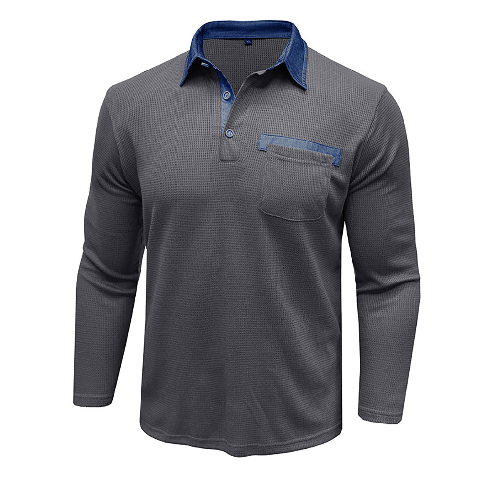 Men Polo Collar T-shirt