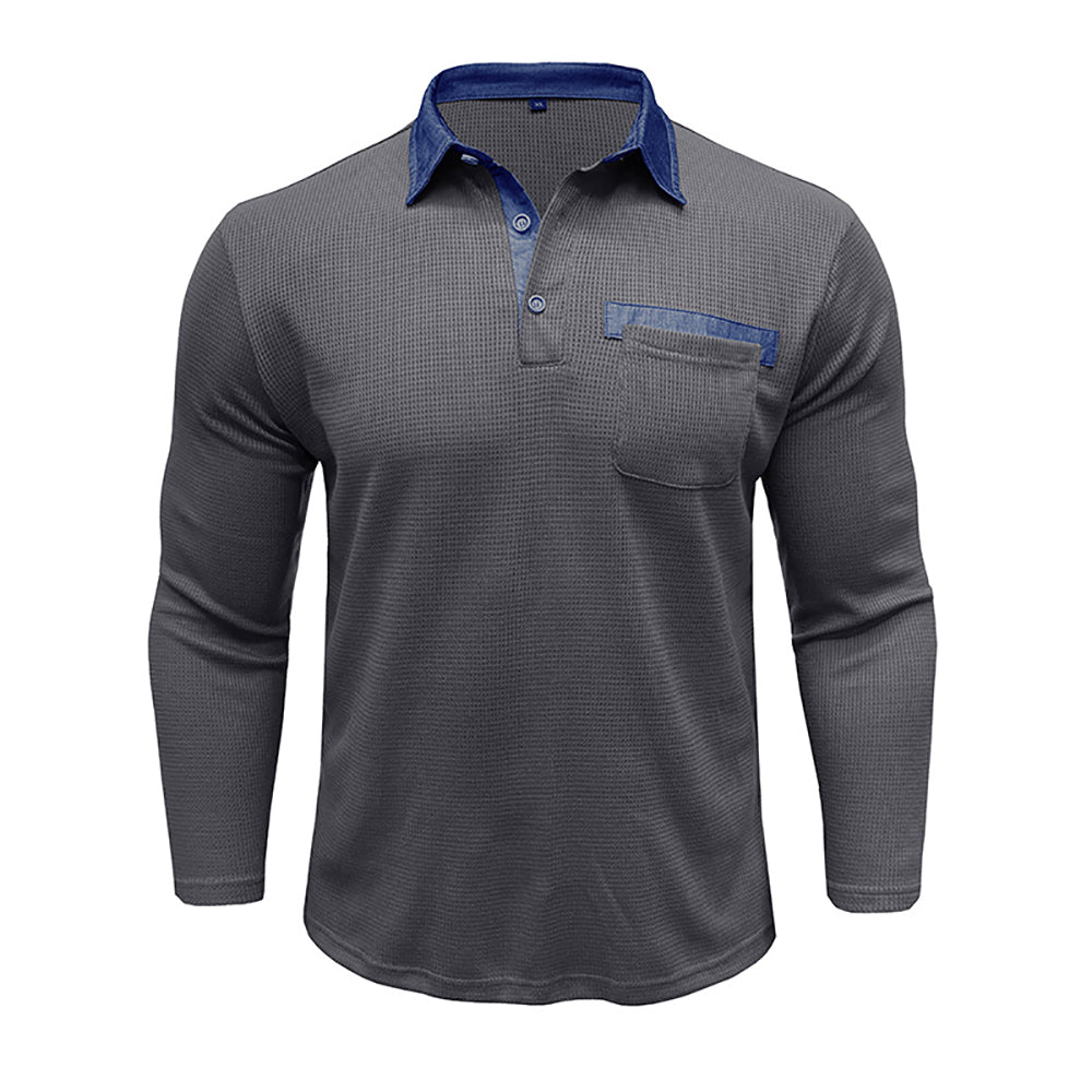 Men Polo Collar T-shirt