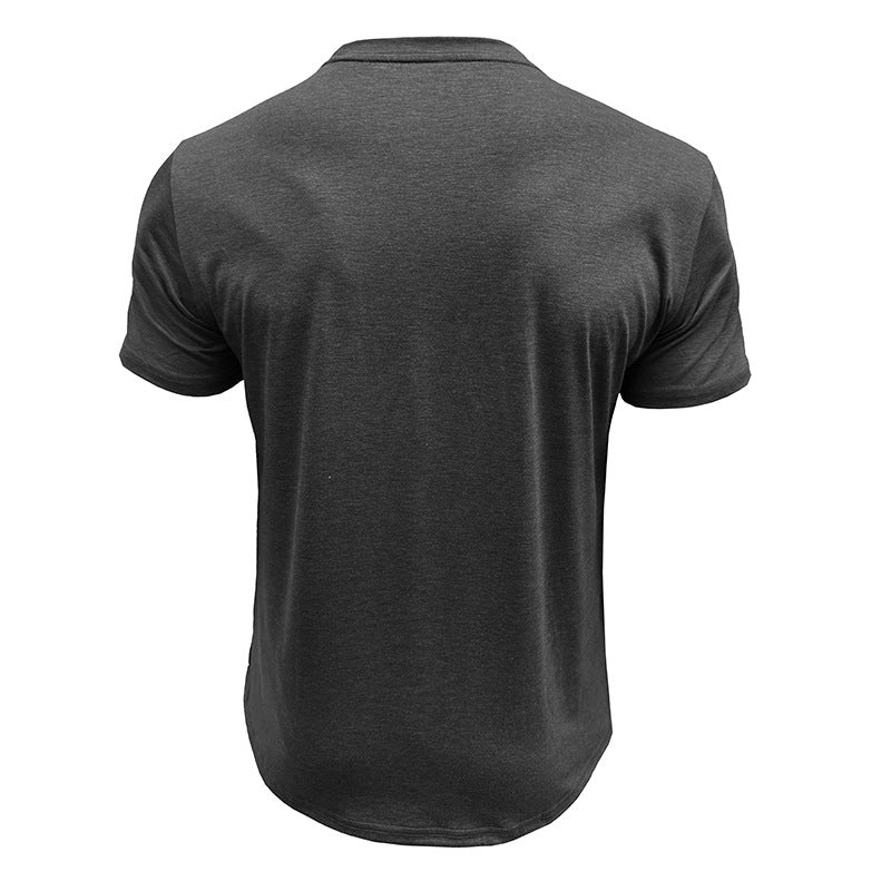 Men Striped Raw Edge T-shirt