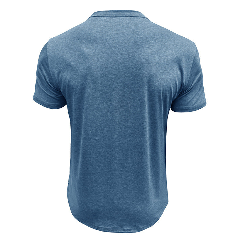 Men Striped Raw Edge T-shirt