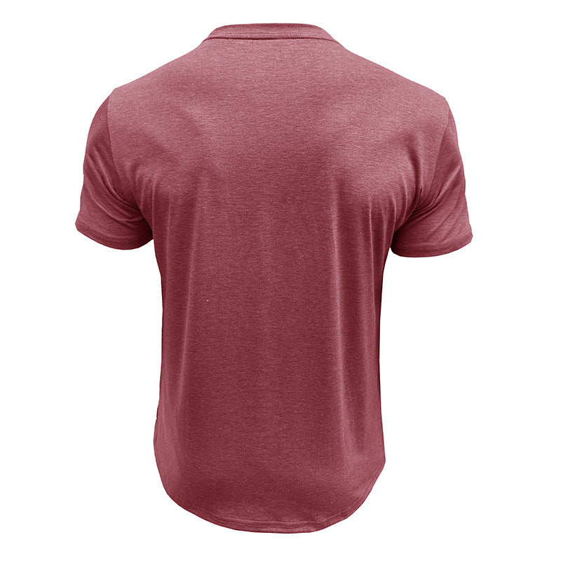 Men Striped Raw Edge T-shirt