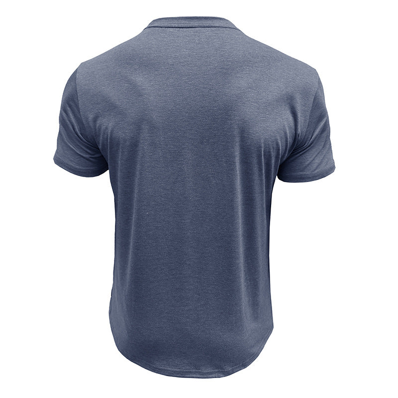 Men Striped Raw Edge T-shirt