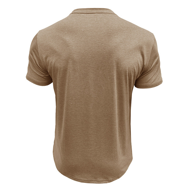 Men Striped Raw Edge T-shirt
