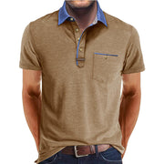 Men Polo Collar T-shirt