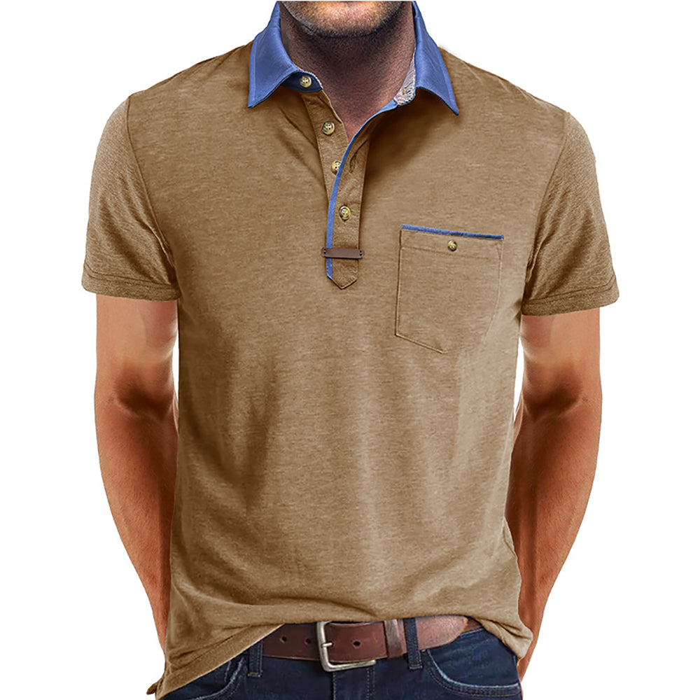 Men Polo Collar T-shirt