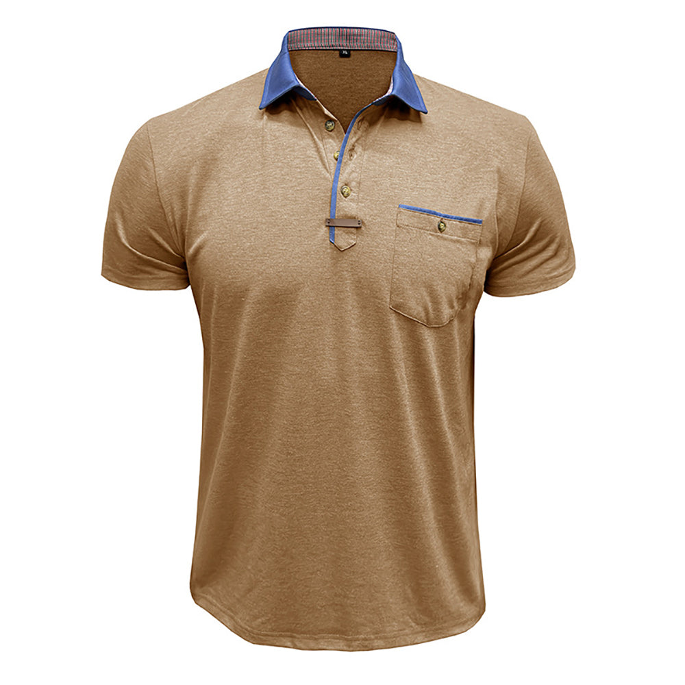 Men Polo Collar T-shirt