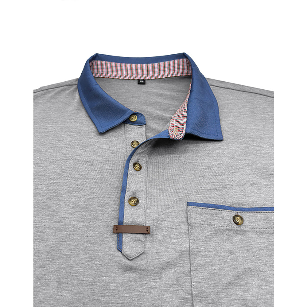 Men Solid Polo Collar T-shirt