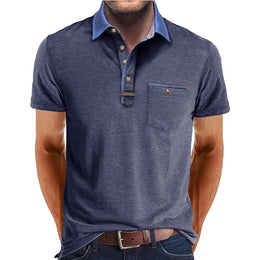Men Polo Collar T-shirt
