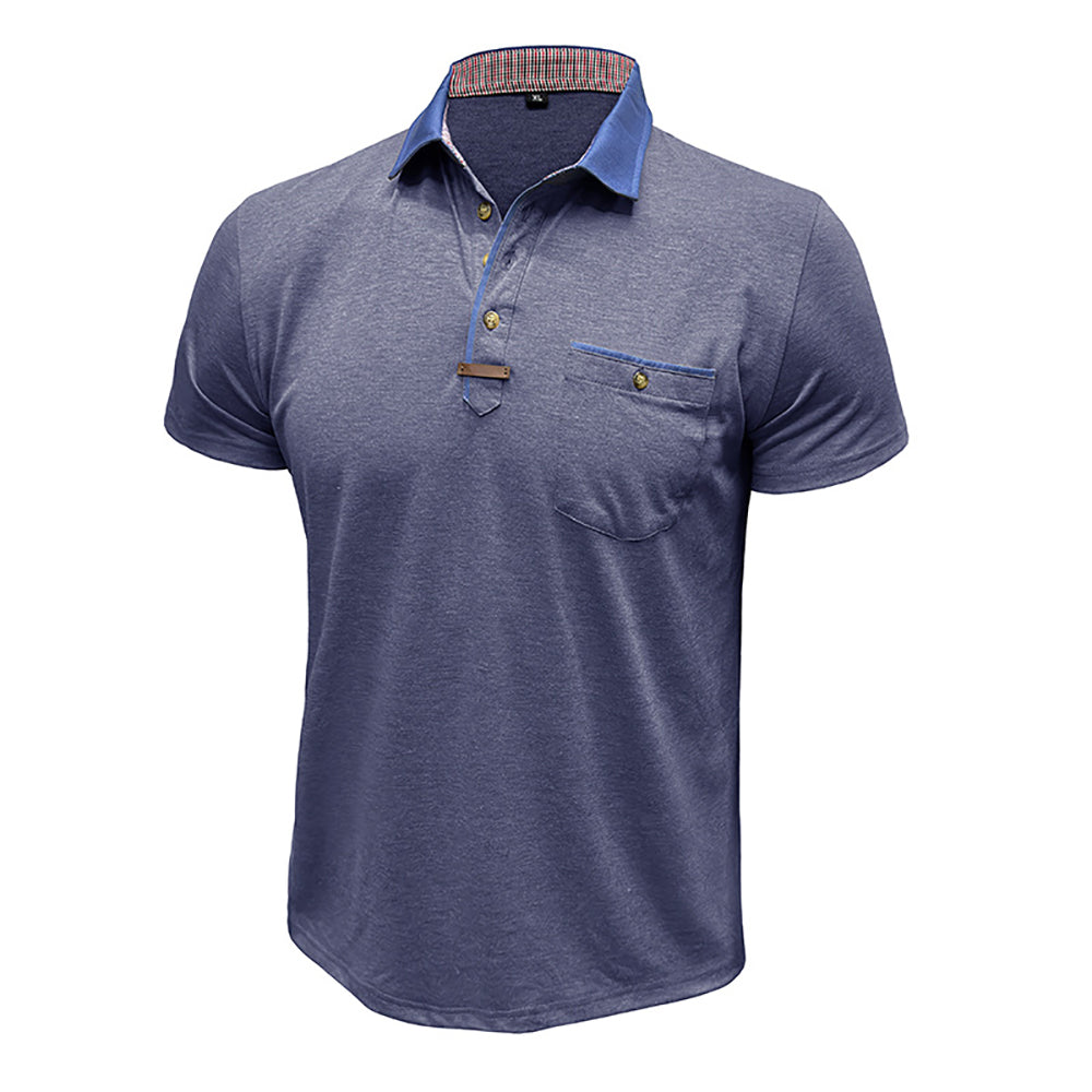 Men Polo Collar T-shirt