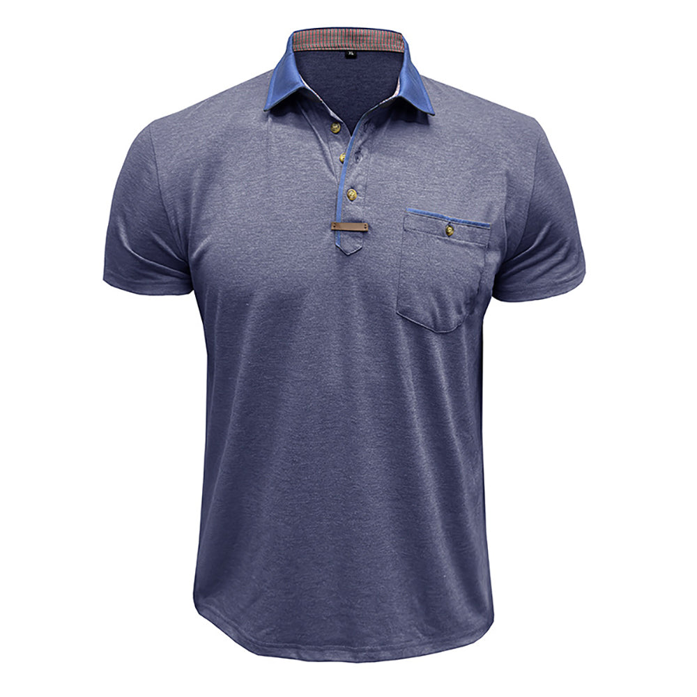 Men Polo Collar T-shirt