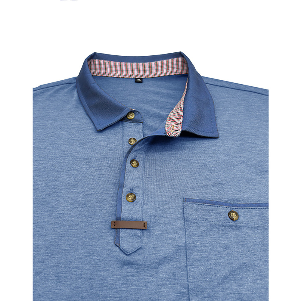Men Solid Polo Collar T-shirt
