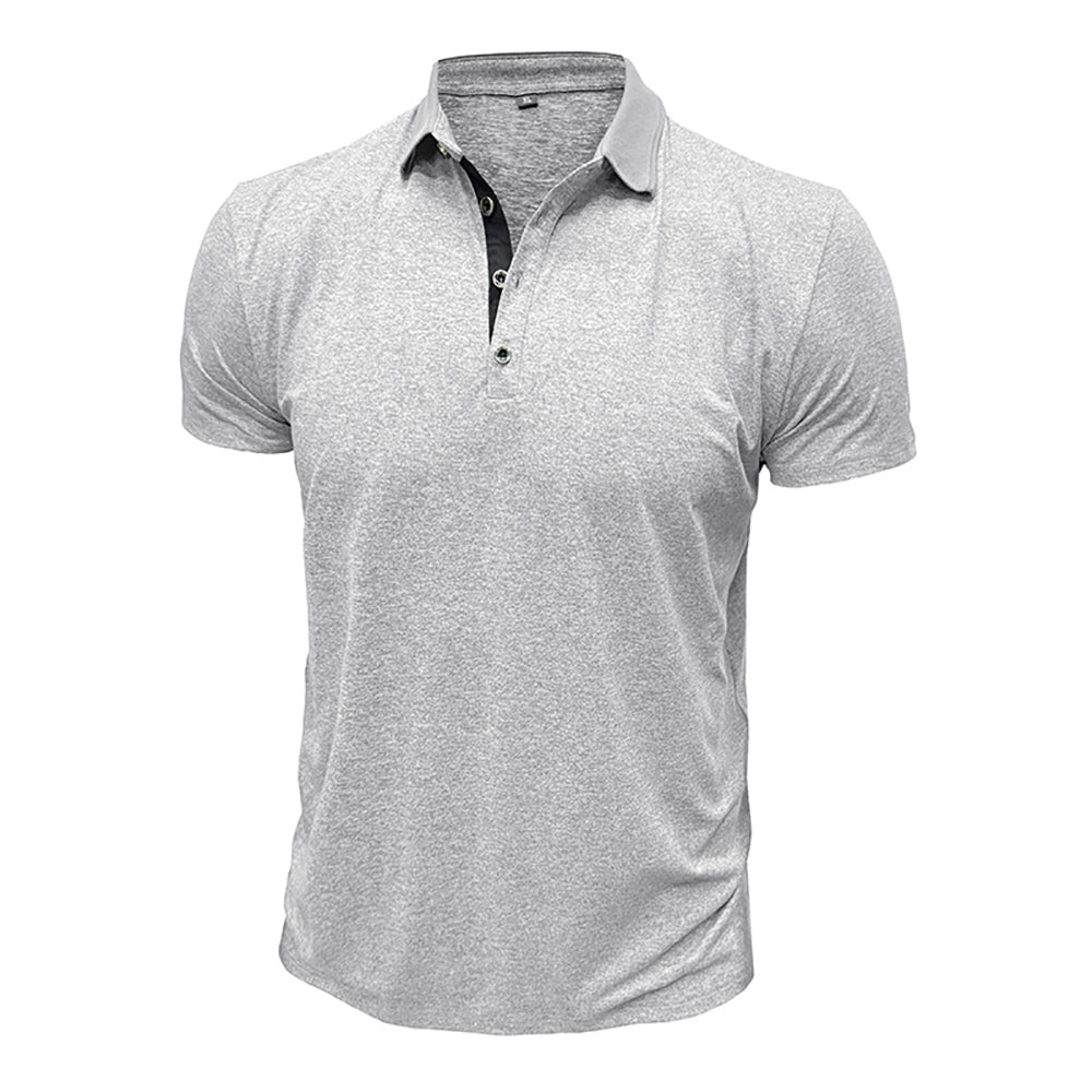 Men Solid Polo Collar T-shirt