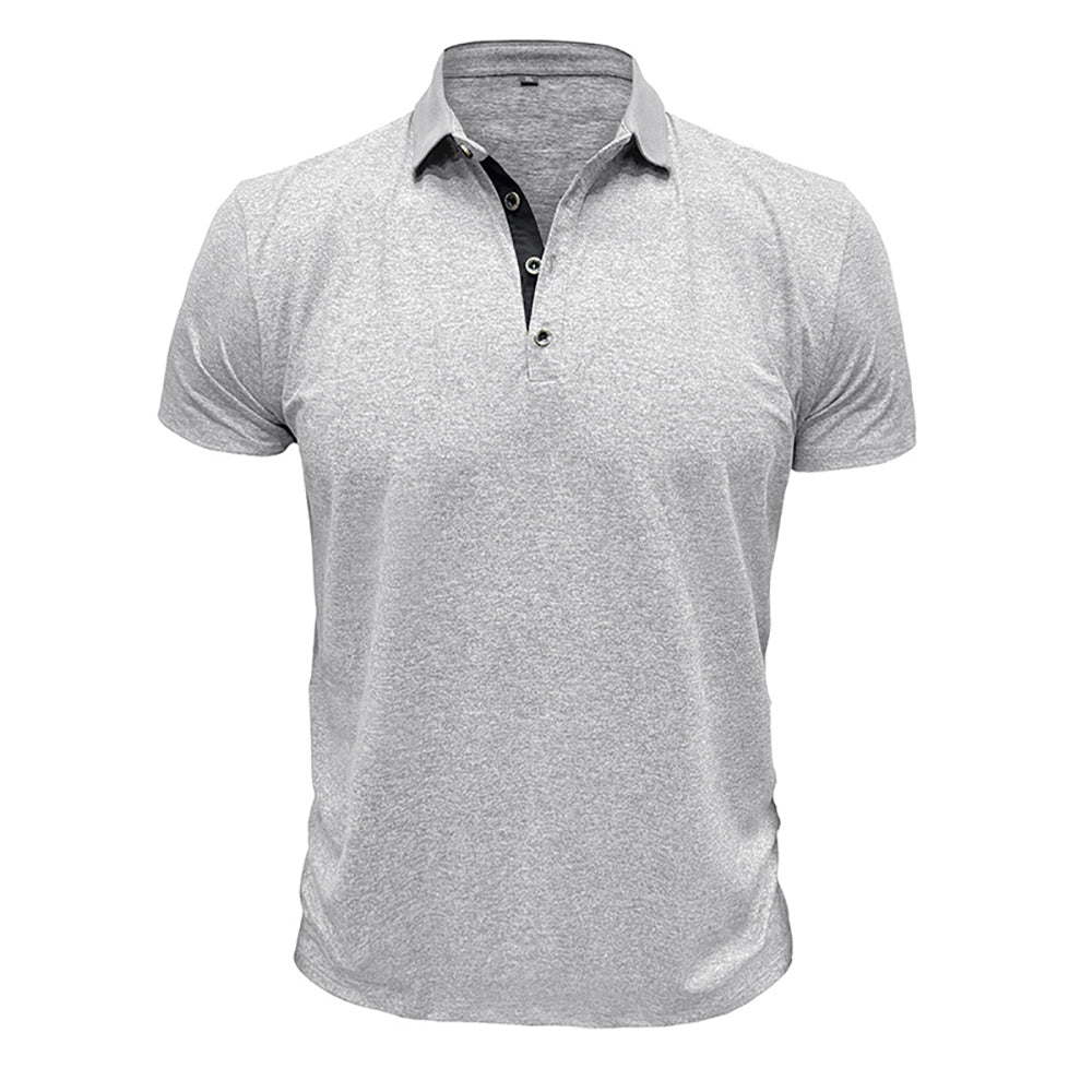 Men Solid Polo Collar T-shirt