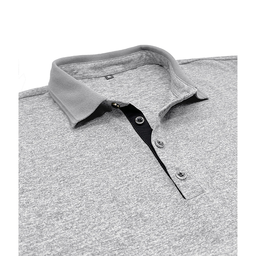 Men Solid Polo Collar T-shirt