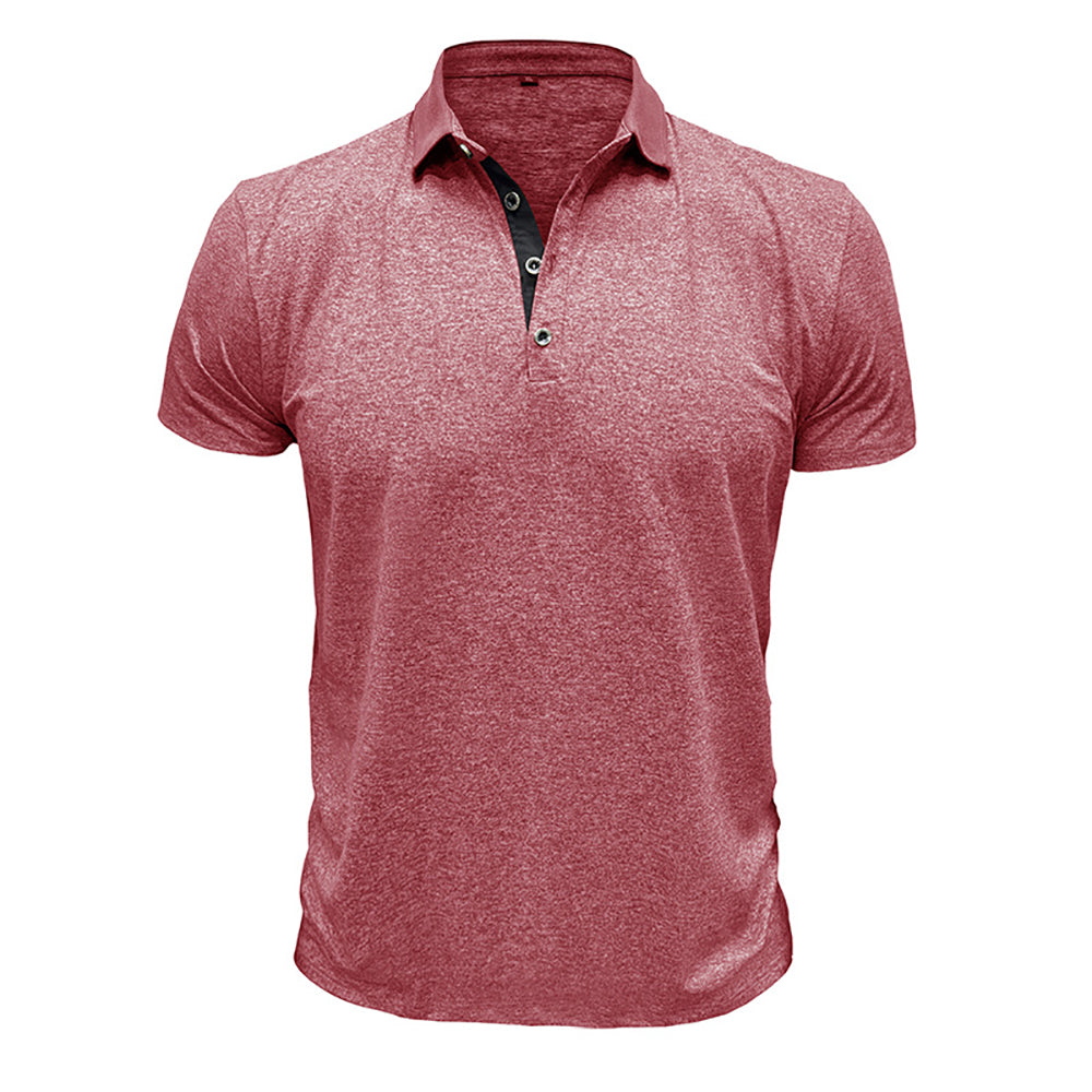 Men Solid Polo Collar T-shirt