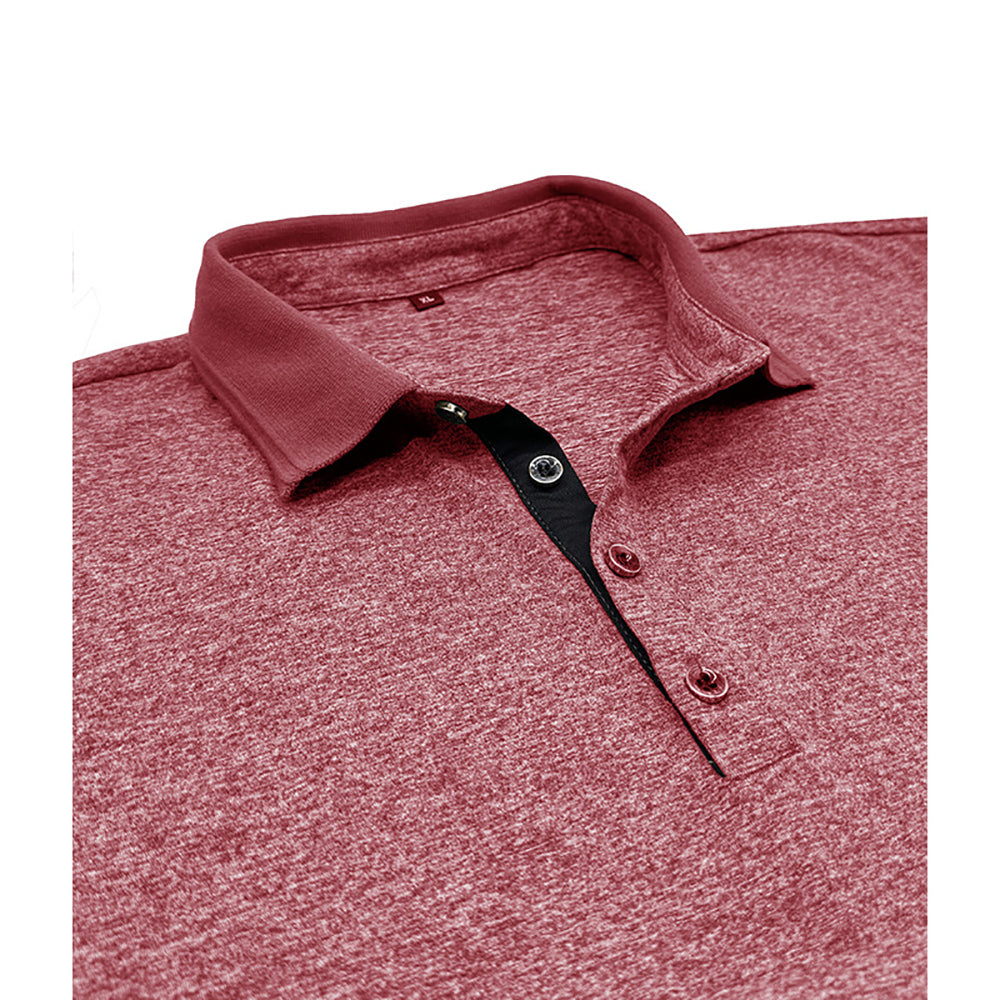 Men Solid Polo Collar T-shirt