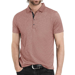 Men Solid Polo Collar T-shirt