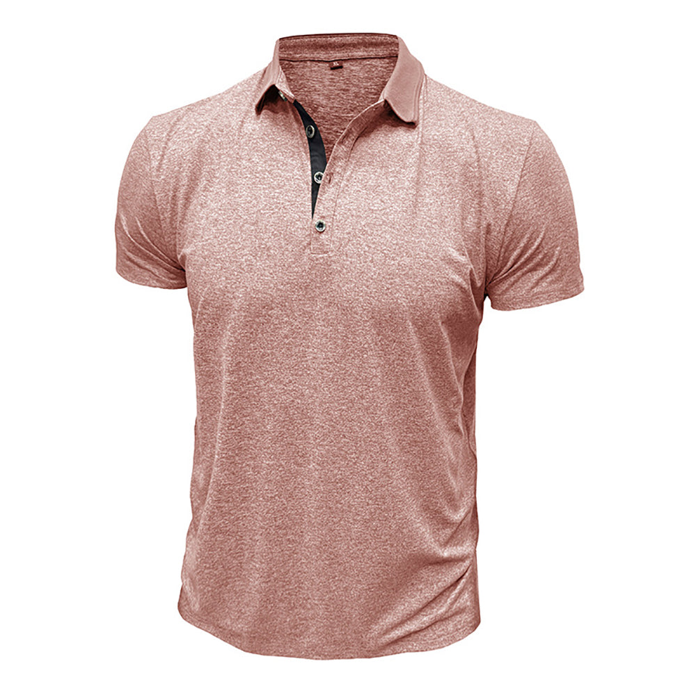 Men Solid Polo Collar T-shirt