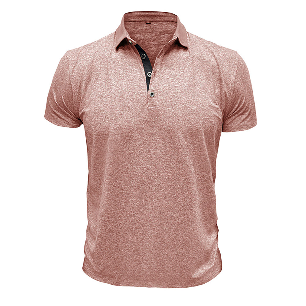 Men Solid Polo Collar T-shirt
