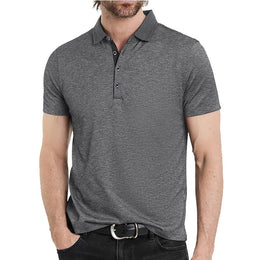 Men Solid Polo Collar T-shirt