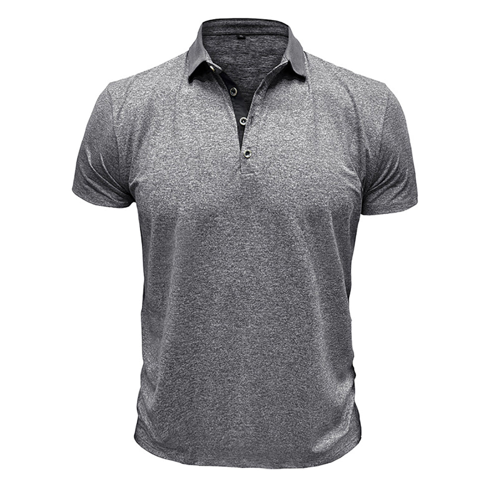 Men Solid Polo Collar T-shirt