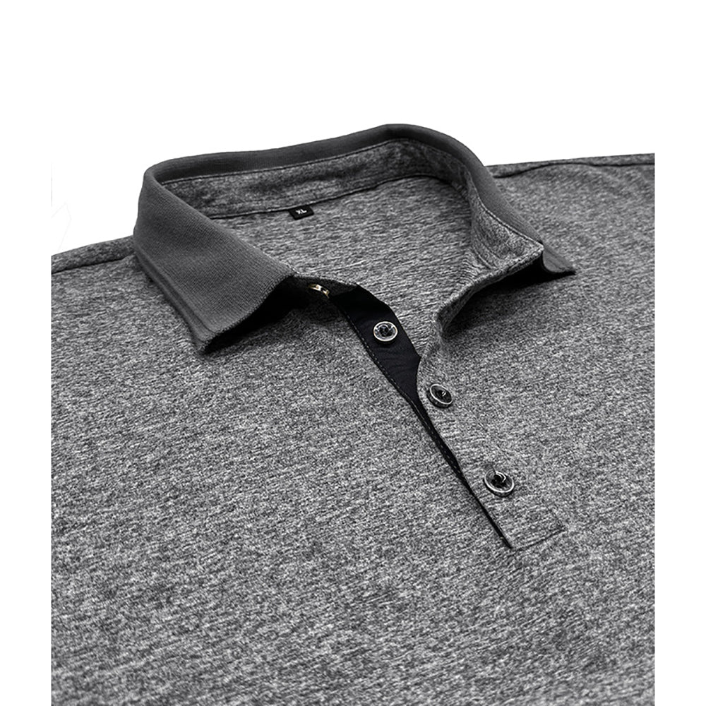 Men Solid Polo Collar T-shirt