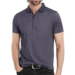Men Solid Polo Collar T-shirt
