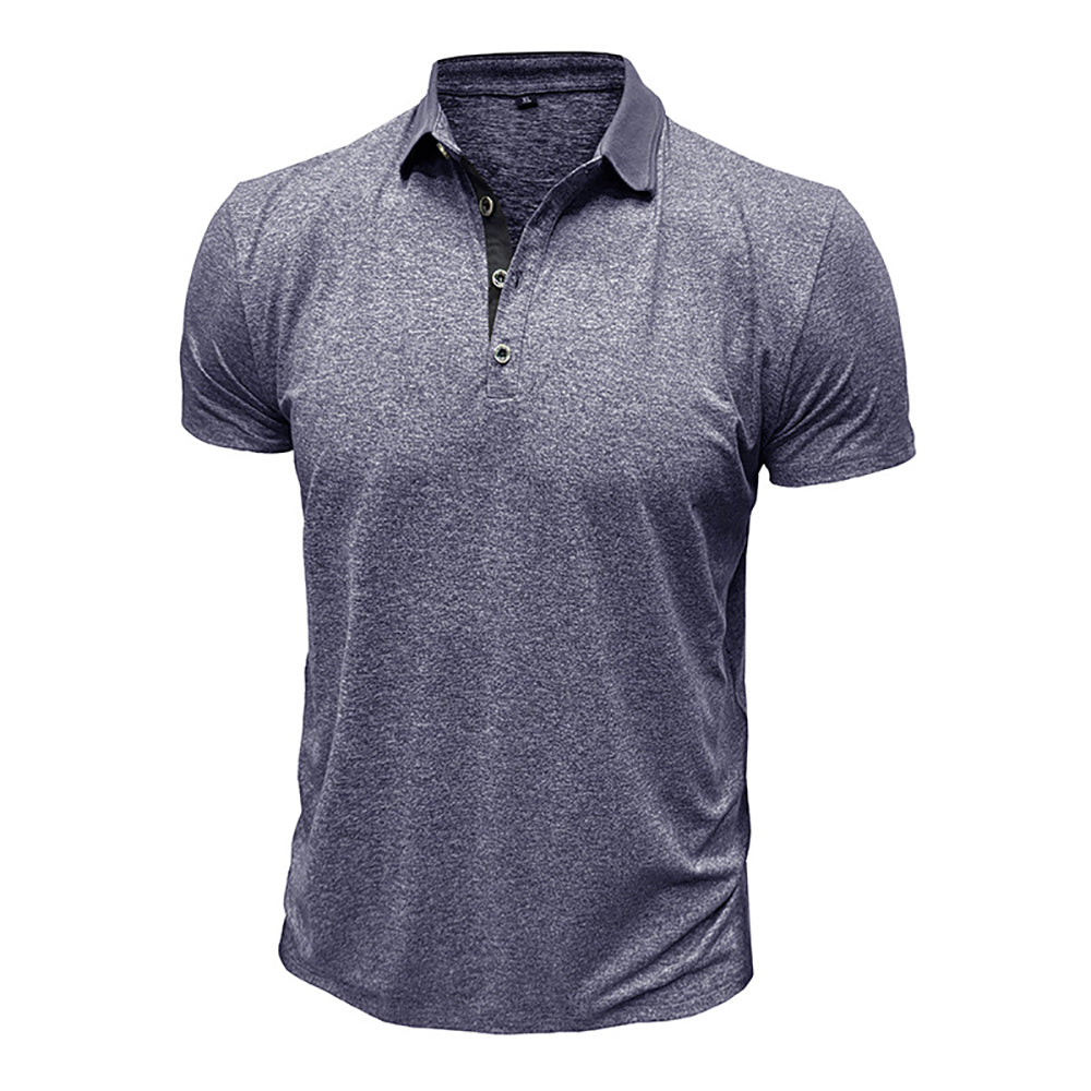 Men Solid Polo Collar T-shirt