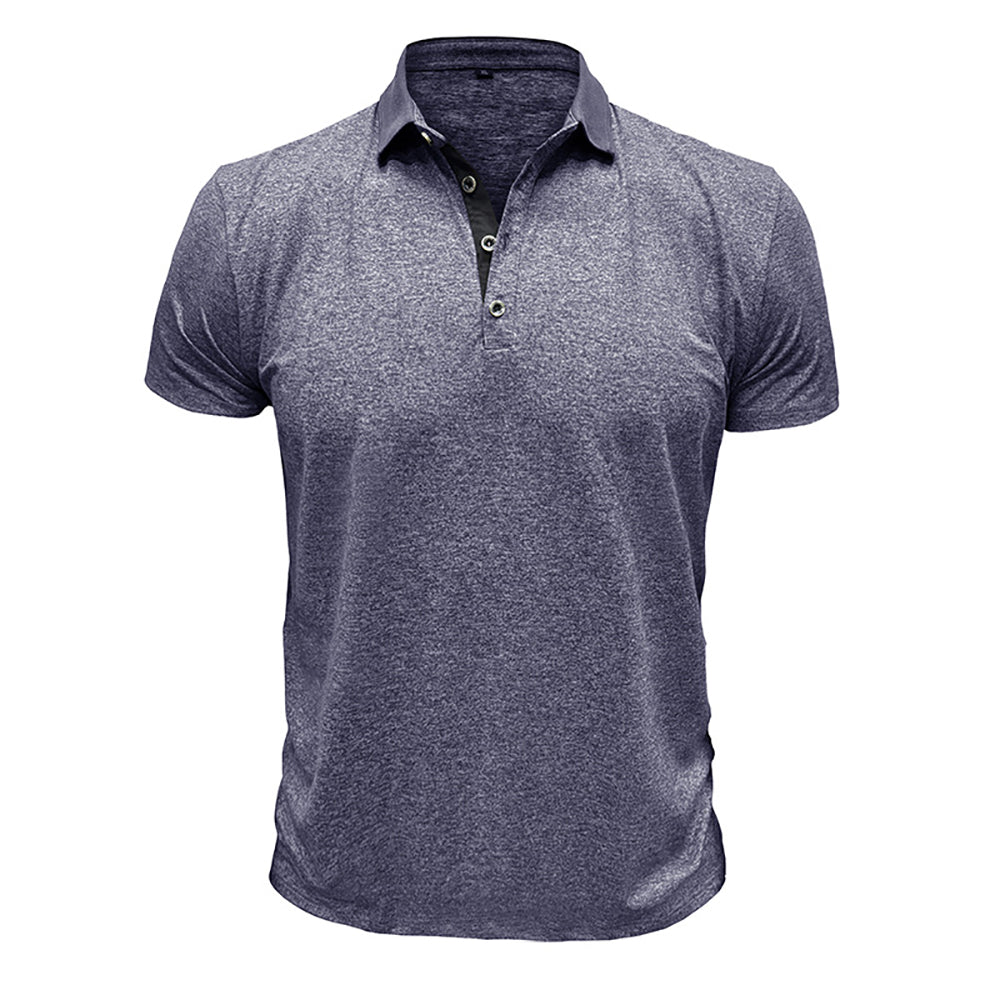 Men Solid Polo Collar T-shirt