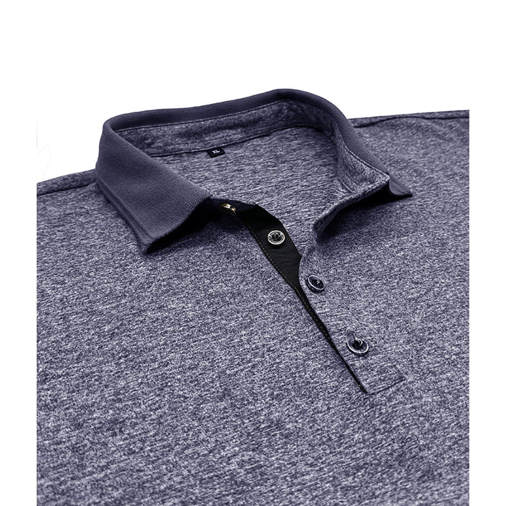 Men Solid Polo Collar T-shirt