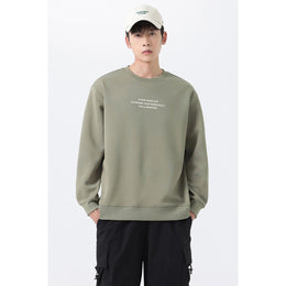 Men Typography  Printed Cotton Sweatshirt