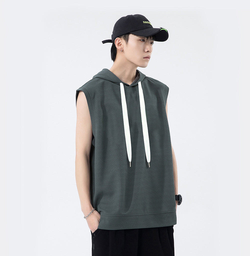 Men Solid Hooded  Relaxed Fit T-shirt