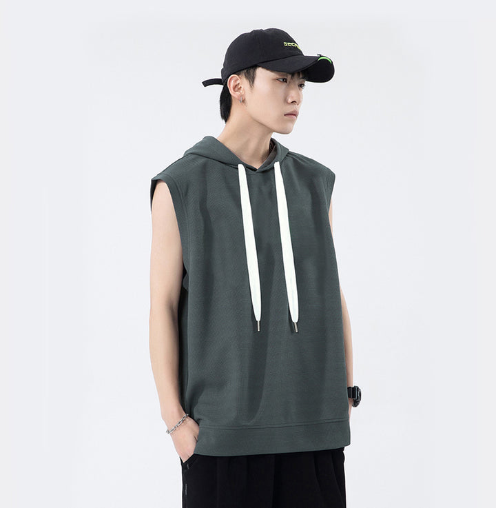 Men Solid Hooded  Relaxed Fit T-shirt
