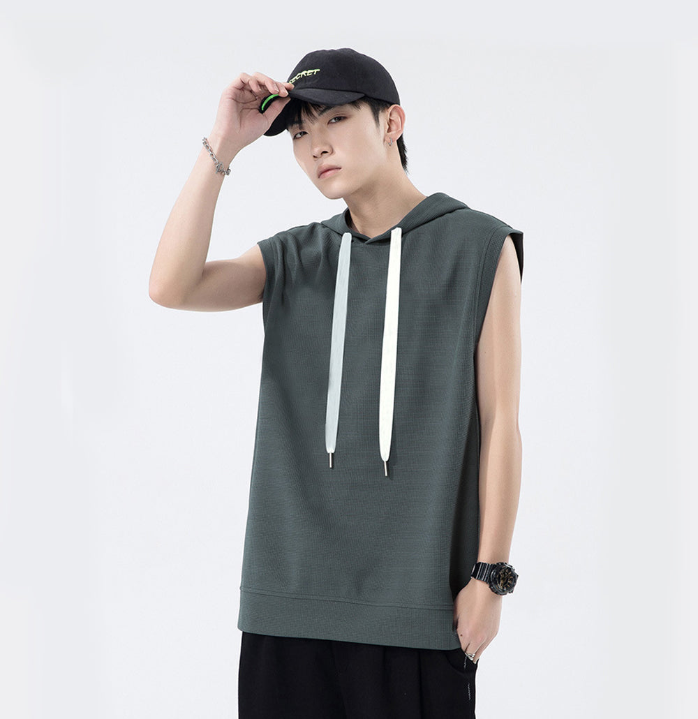 Men Solid Hooded  Relaxed Fit T-shirt
