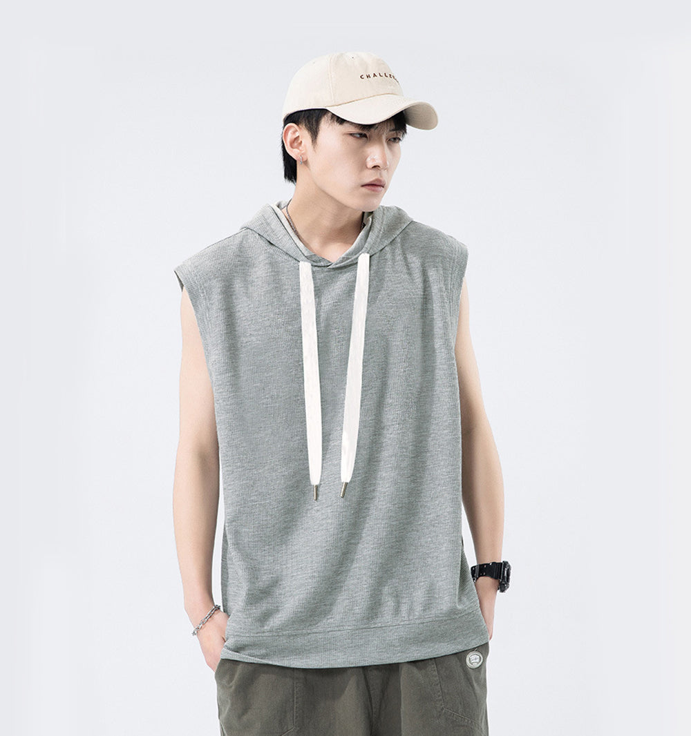 Men Solid Hooded  Relaxed Fit T-shirt