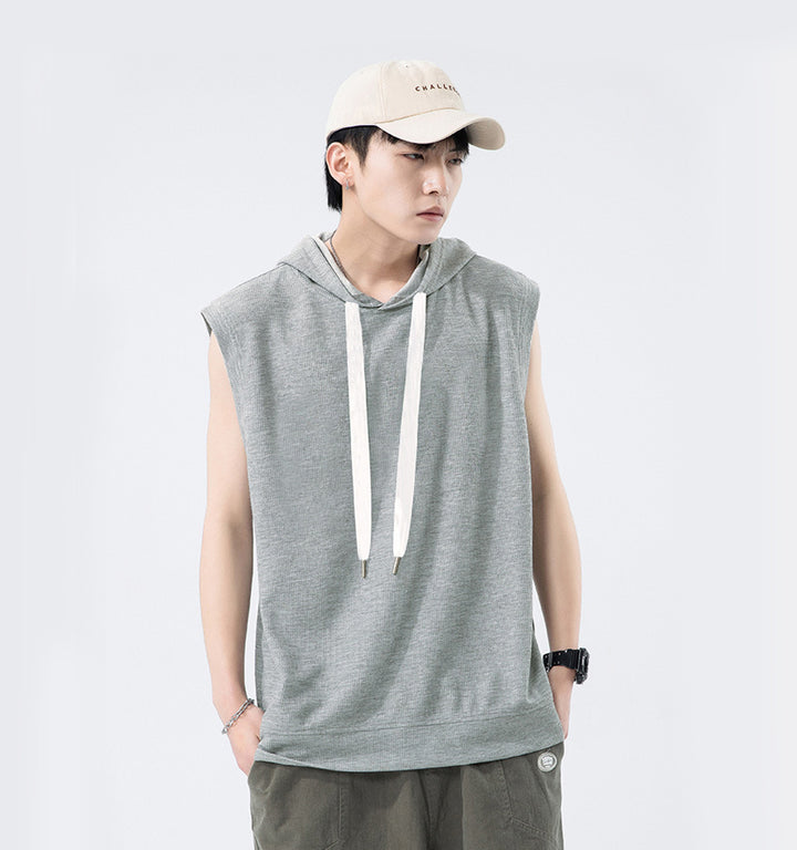 Men Solid Hooded  Relaxed Fit T-shirt