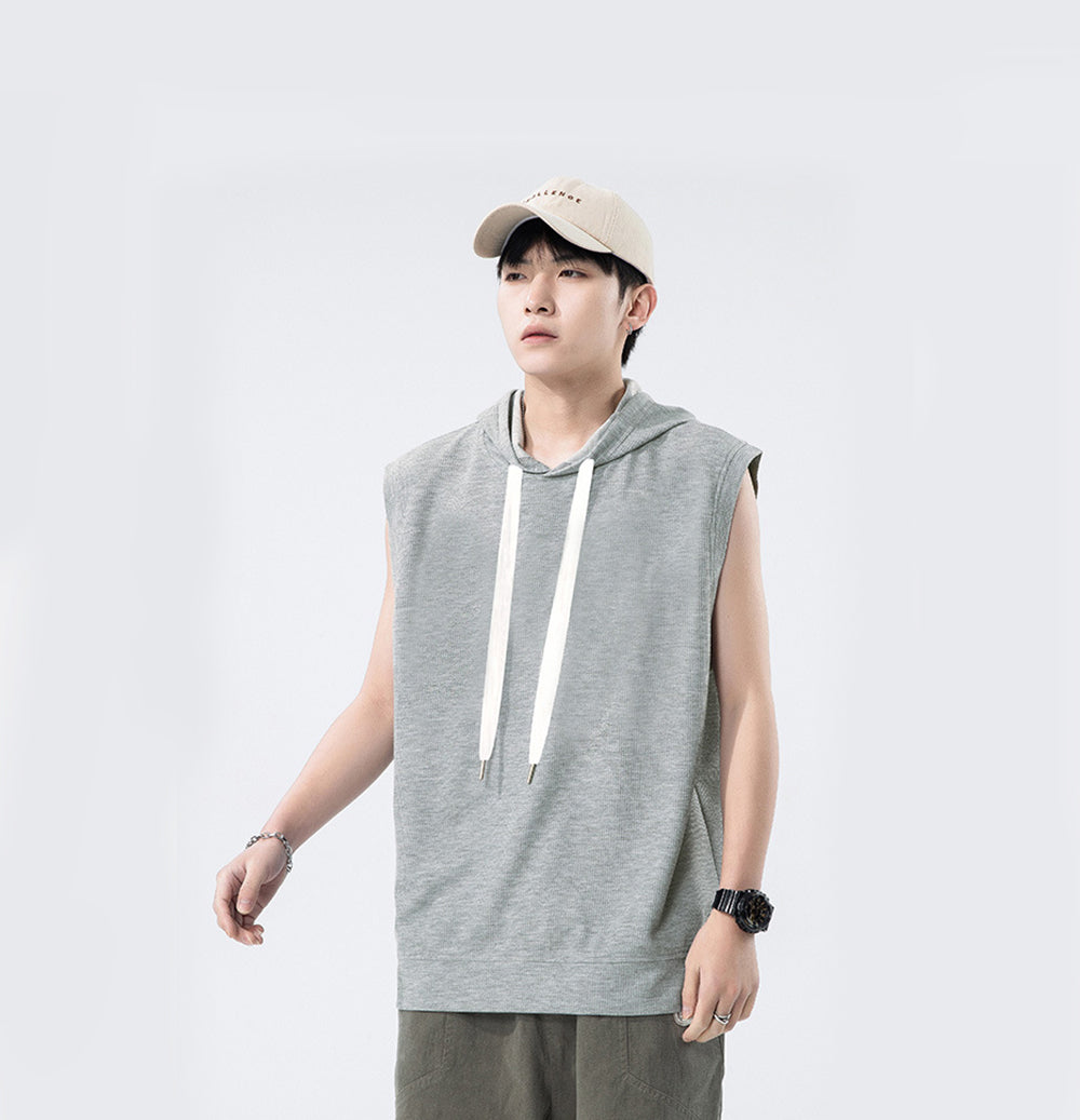 Men Solid Hooded  Relaxed Fit T-shirt