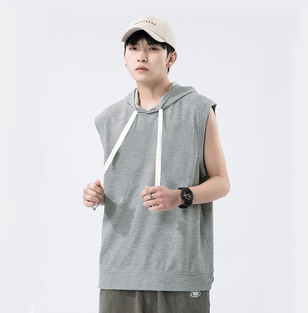 Men Solid Hooded  Relaxed Fit T-shirt