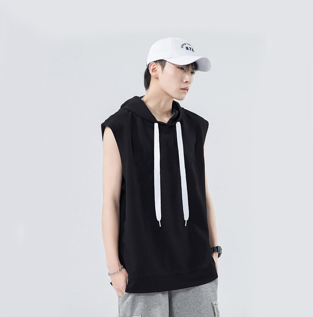 Men Solid Hooded  Relaxed Fit T-shirt