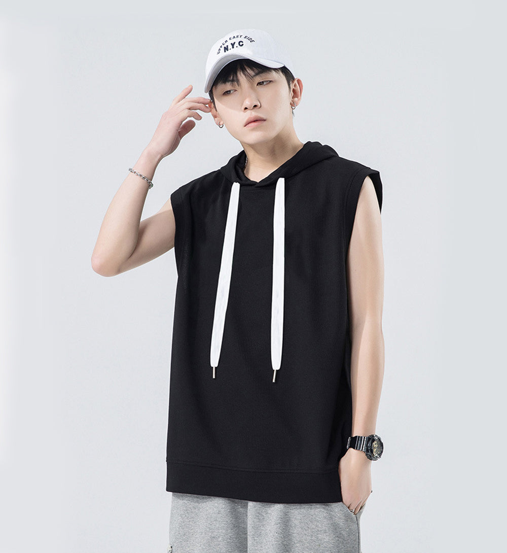 Men Solid Hooded  Relaxed Fit T-shirt