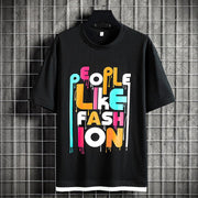 Men Typography Printed Round Neck Cotton Relaxed Fit T-shirt