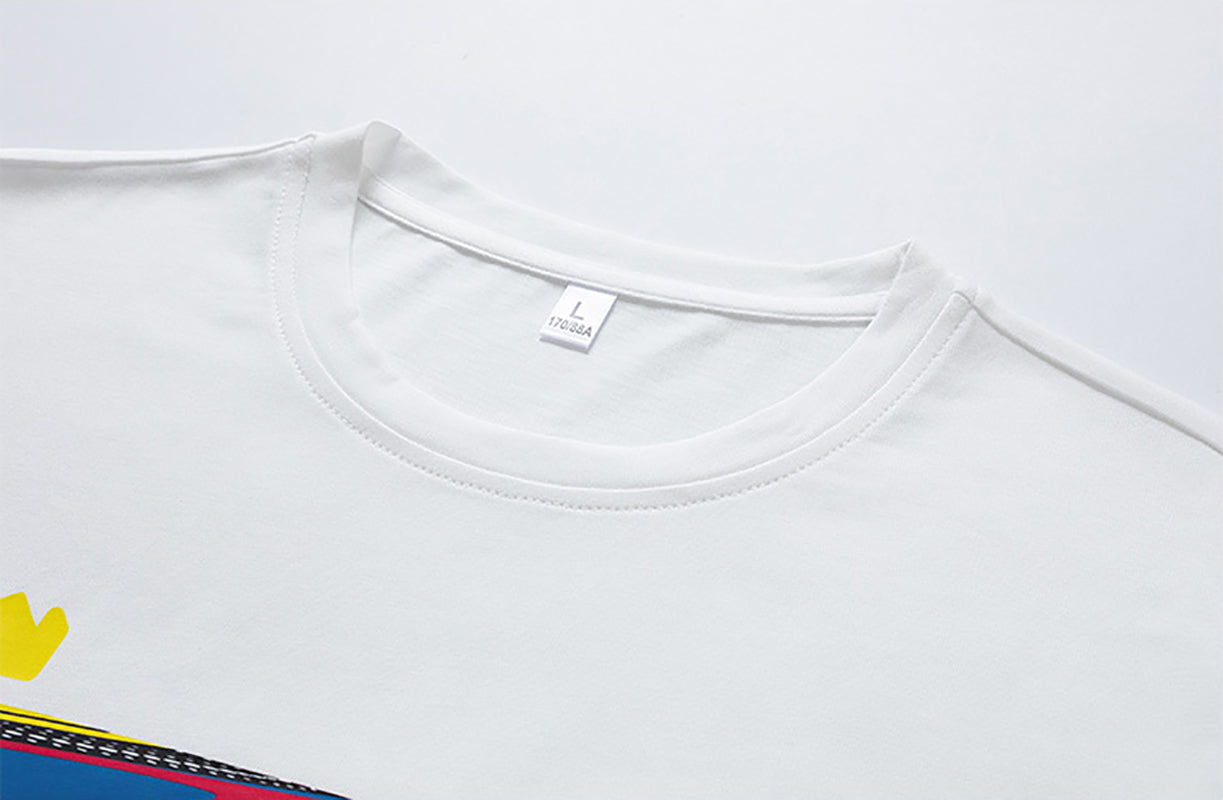 Men Graphic Printed Round Neck Cotton Relaxed Fit T-shirt