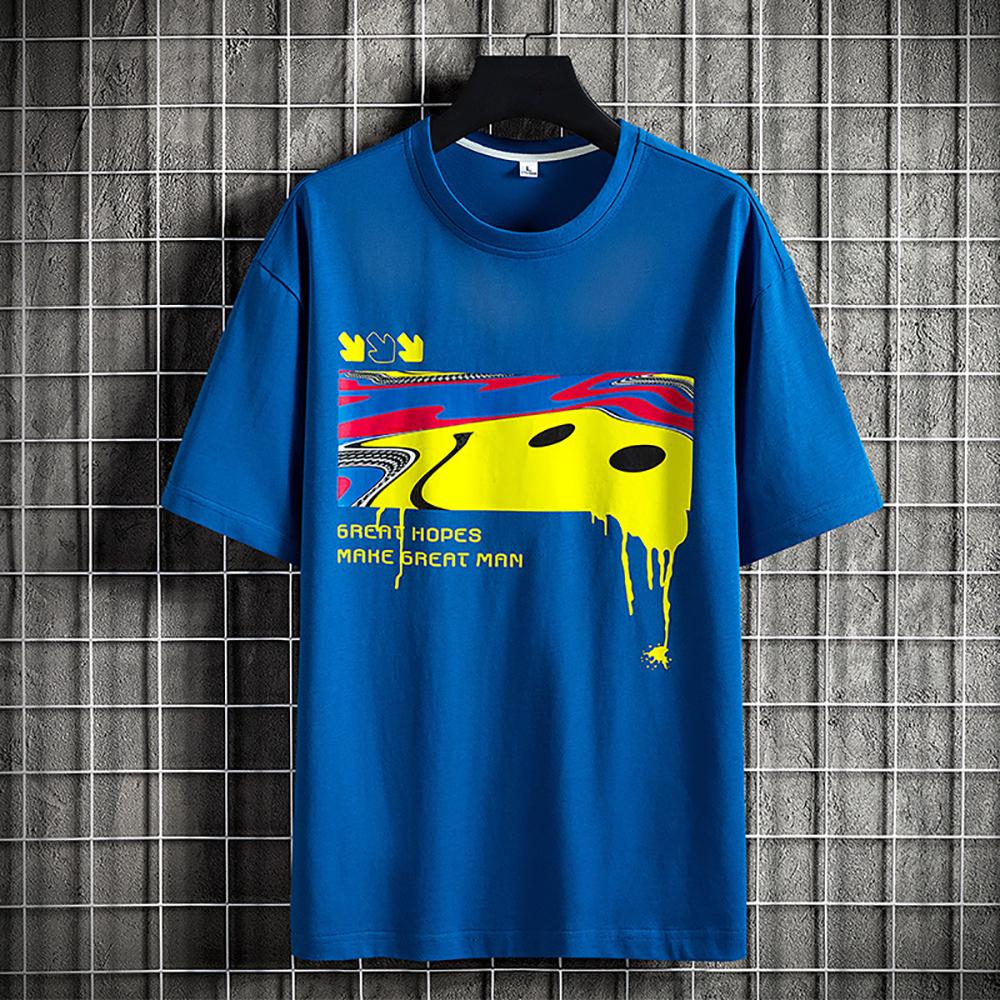Men Graphic Round Neck Regular Fit T-shirt