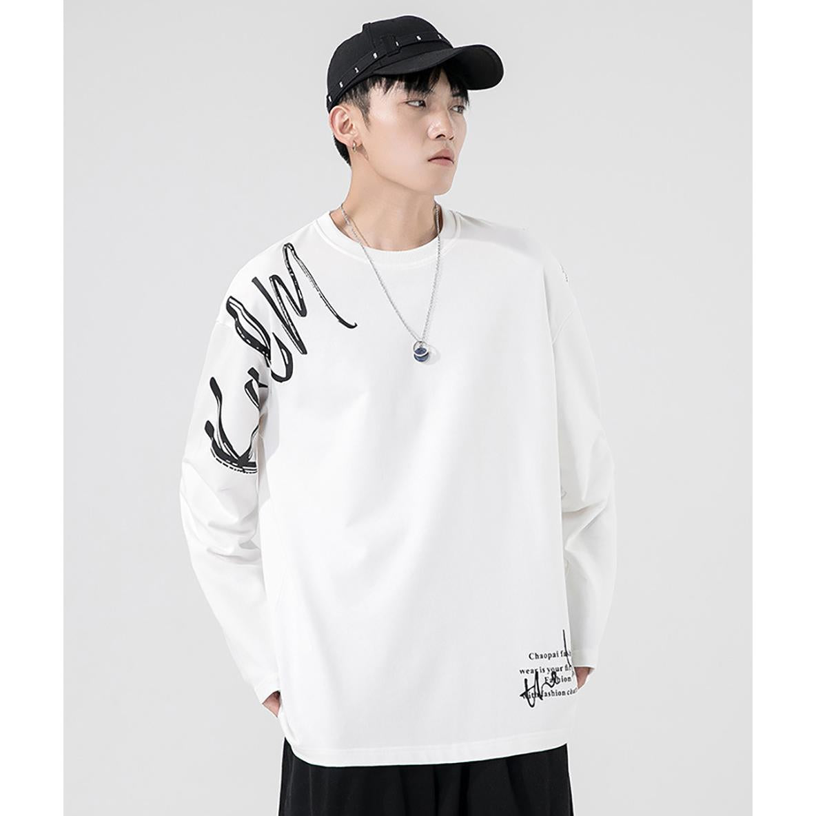 Men Typography Printed Round Neck Cotton T-shirt