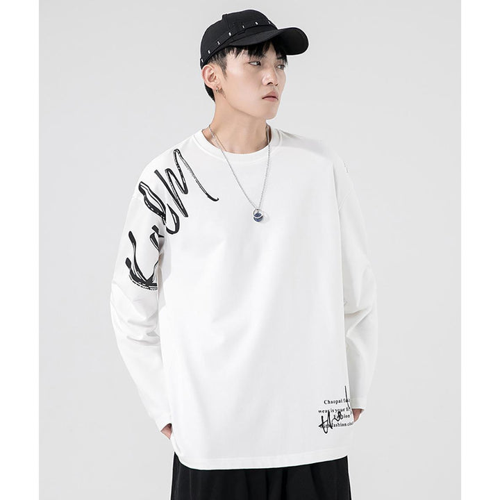 Men Typography Printed Round Neck Cotton T-shirt