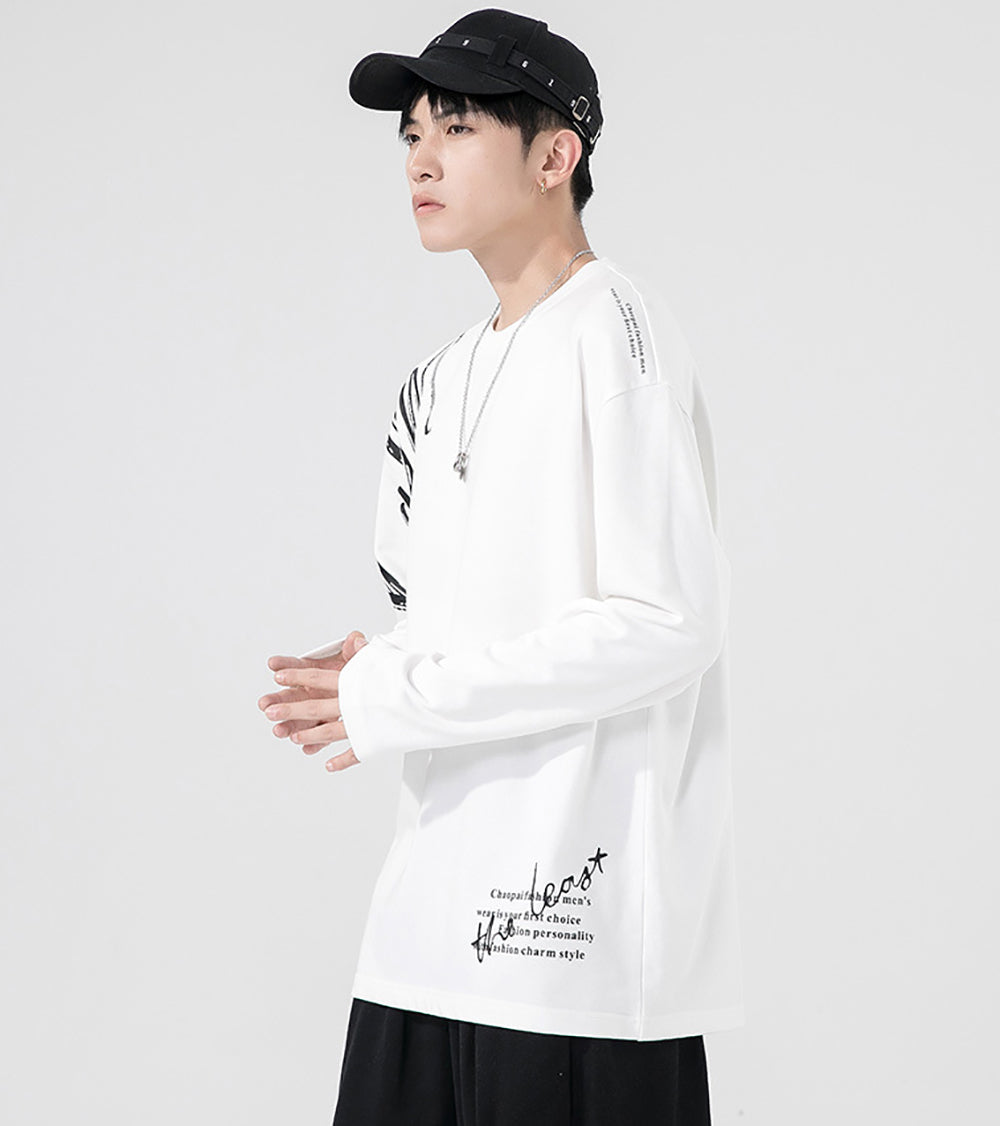 Men Typography Printed Round Neck Cotton T-shirt